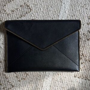 Rebecca Minkoff Cluch with gold chain fringe